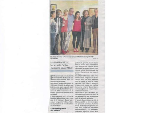 Exposition «Au fil du henné» à Blaye.