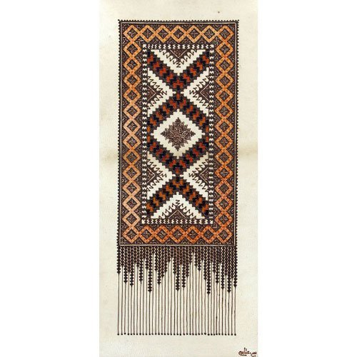 Œuvre d’art Tapis berbère 2 par l'artiste peintre Souad Attabi
