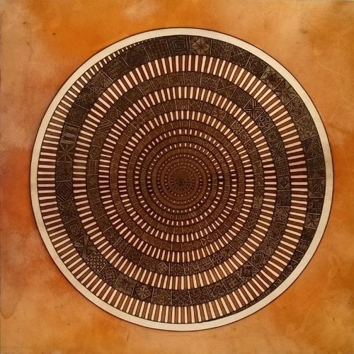 Œuvre d’art Ouroboros par l'artiste peintre Souad Attabi