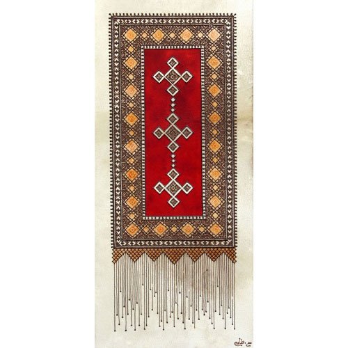 Œuvre d’art Tapis berbère 3 par l'artiste peintre Souad Attabi