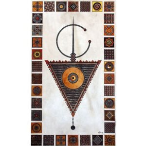 Œuvre d’art Tazerzit par l'artiste peintre Souad Attabi
